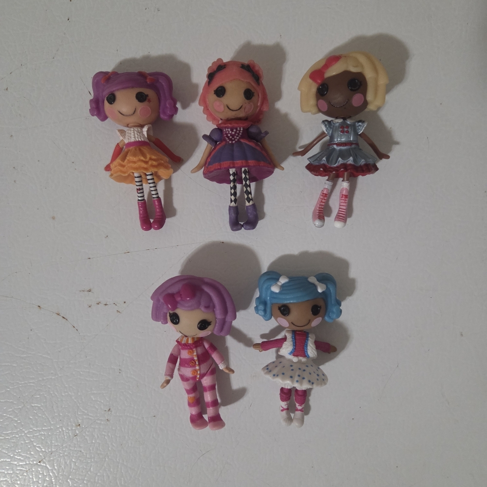 Lalaloopsy Mini Doll 3” Dolls Set Of 5